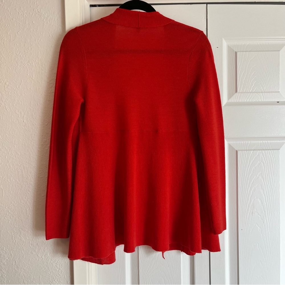 EILEEN FISHER | Petite Res Merino Wool Drape Cardigan Sweater - Picture 9 of 11
